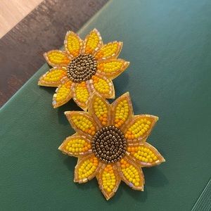 Sunflower Beaded Earrings 🌻 Yellow!